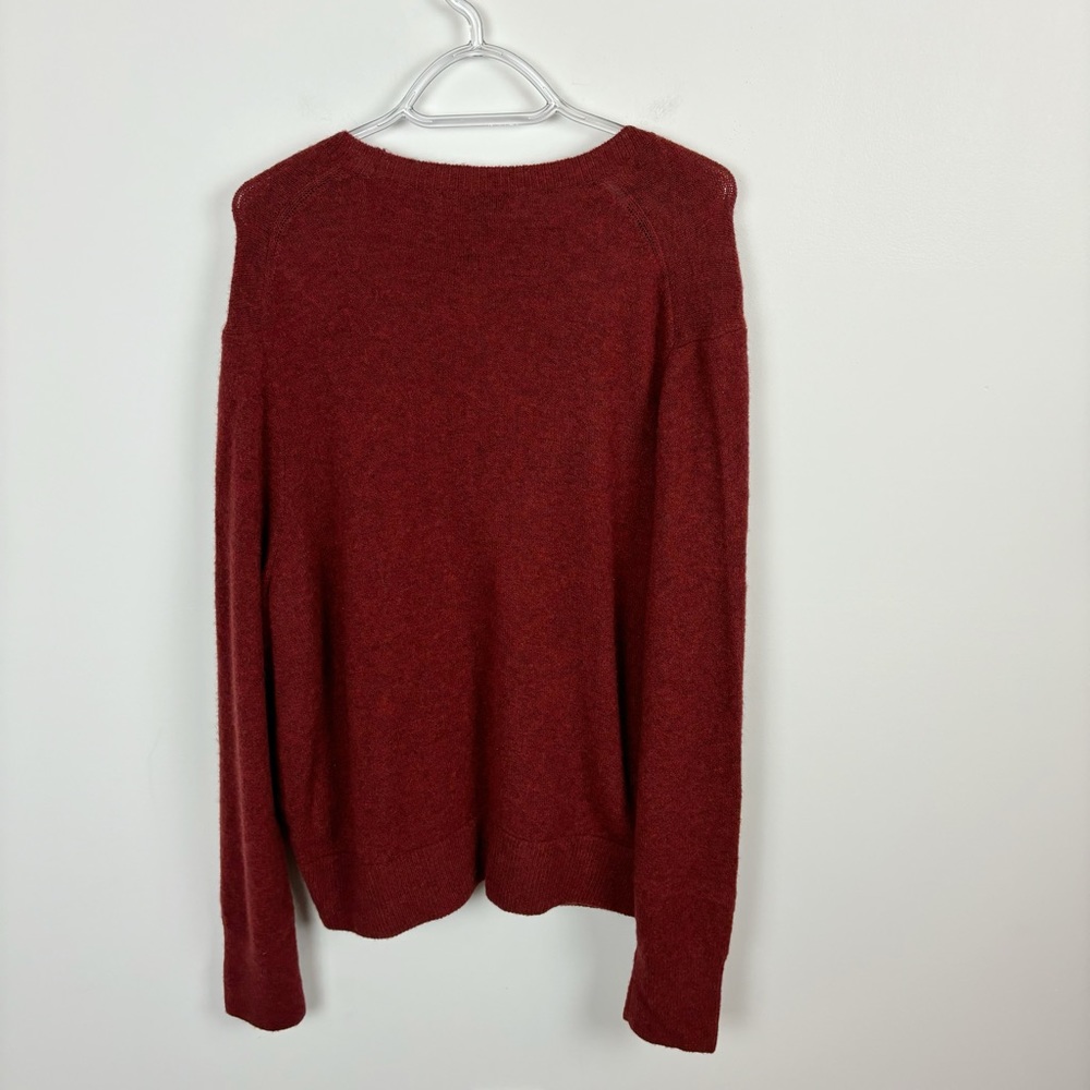 Madewell Deep Burgundy Wrap Sweater - Picture 9 of 10
